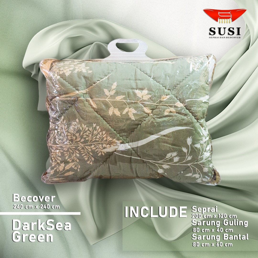 Bedcover darksea green thumbnail